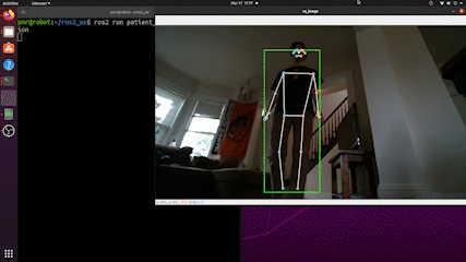 Healthcare monitoring robot with sensors